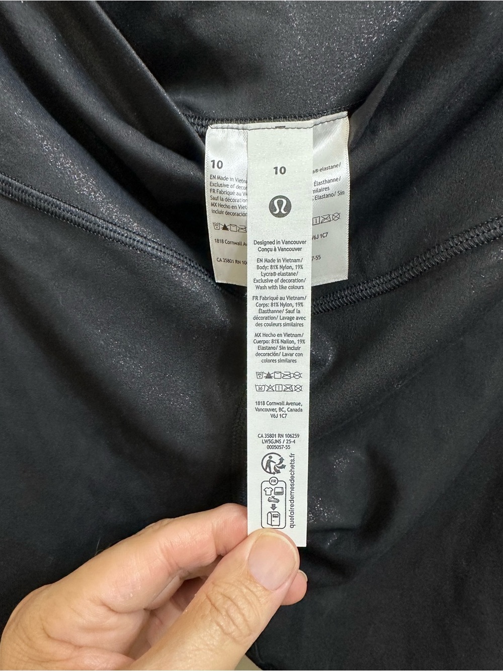 Lululemon Shimmer Align Leggings SZ 10 - Picture 5 of 5